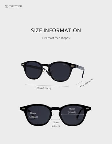 2025 Premium Acetate Sunglasses Women Men, Designer Retro Sunnies with UV400 Protection4