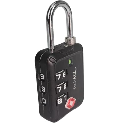 Cadeado Tsa Zamac 30z Com Segredo Numérico 3 Dígitos Papaiz (Preto)