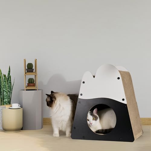 FUKUMARU arranhador para gatos, arranhador de papelão aconchegante de 49,5 cm, espreguiçadeira verti