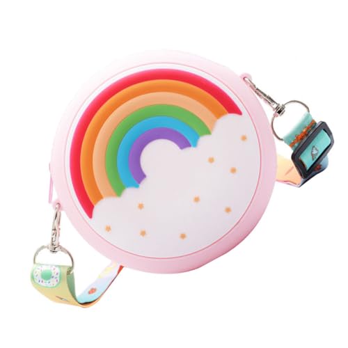 Girls Shoulder Bag Little Girls Rainbow Coin Purse Comfortable Handle Safe Easy to Use