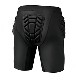 Topeter Cuissardes de compression rembourrées avec protège-hanches, cuisses, coccyx, protection contre les chocs, taille XL