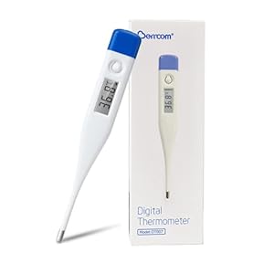 Berrcom Digitale Thermometer voor Volwassenen en Kinderen, Mond en Onderarm Thermometer Medische Thermometer met Koorts Alarm, Koorts ℃/℃ Schakelbaar