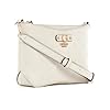 GUESS Gerty Girlfriend Satchel Cream White #2