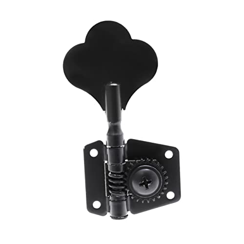 Levemolo Replacement Tuning Pegs for Bass Guitar Electric Bass Tuner Pegs 4pcs Set Black