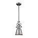 Elk Lighting 66589-1-LA Pendant Light, Weathered Zinc