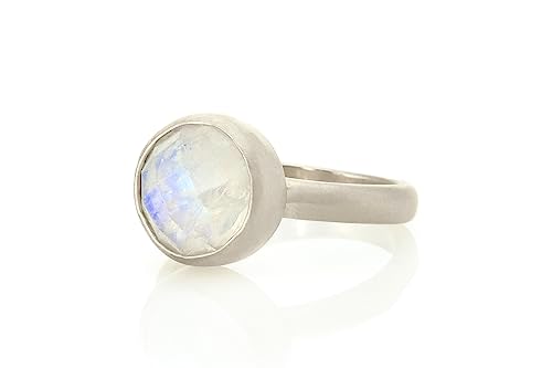 Bague pierre de lune argent 925 durable anti-ternissement femme