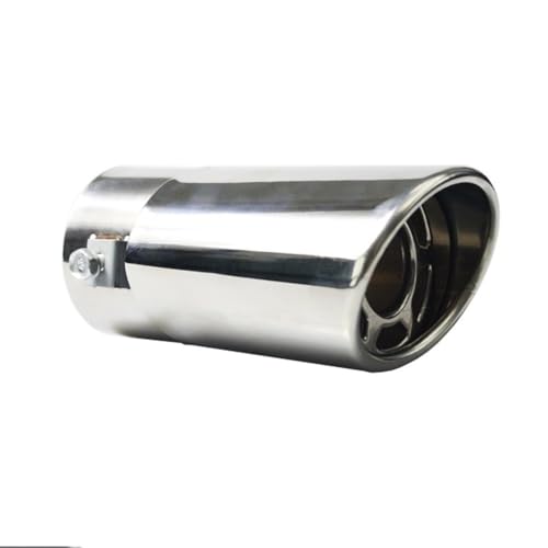 Tubo de escape de acero inoxidable pulido con silenciador disipador universal de coche