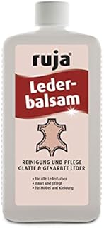 ruja Lederbalsam 1 Liter | Lederpflege für Echtleder und Kunstleder | Reinigung und Pflege für Sofas, Schuhe, Autositze, Jacken, Handtaschen, Motorradbekleidung UVM