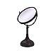 Allied Brass DM-1/5X Height Adjustable 8 Inch Vanity Top 5X Magnification Make-Up Mirror, Venetian Bronze