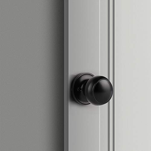 Probrico 2 Pack Single Side Dummy Knobs, Matte Black Finish, Non-Turning Inactive Interior Door Handles, French Door Pulls thumb #2