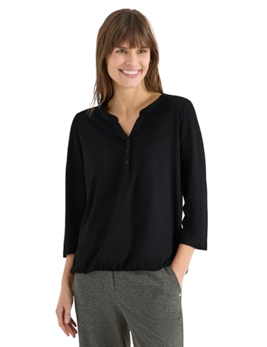T-shirt look tunique noir L Cecil pour masquer les hanches avec élégance