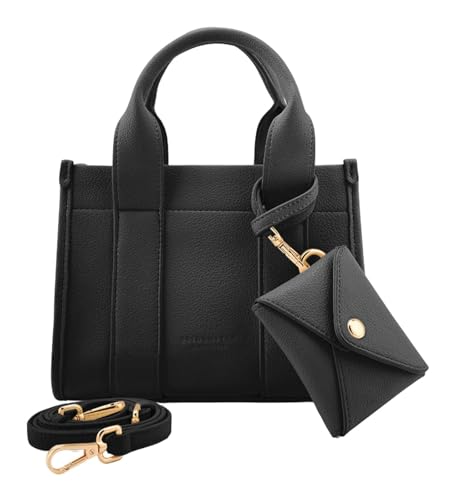 Sac bandoulière SEIDENFELT Meloy Mini sac à main noir à fermeture éclair avec anse amovible