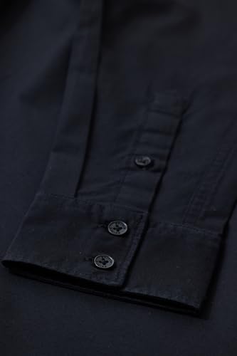 Image of SNITCH Men's Casual Shirt | Slim Fit Full Sleeve Classic Collar Solid Pattern | Premium Cotton Blend & Breathable Fabric for Everyday & Semi-Formal Wear