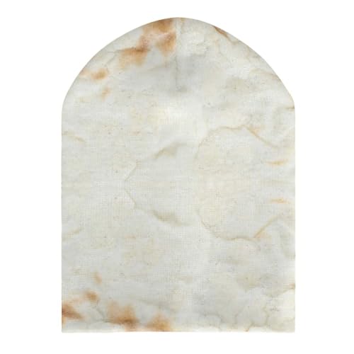 Giant Flour Tortilla Taco Kids Beanie Hat for for Girls Boys Children Cap Winter Knitted Chemo Cancer Headwear Accessories Gifts Decoration Black3