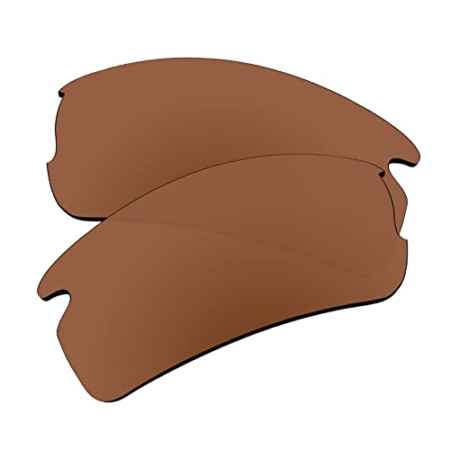 EZReplace Lentes de repuesto para gafas de sol Oakley Flak 2.0 XL OO9188 (lentes polarizadas), se adapta a Oakley Flak 2.0 XL Frame (marrón granate)