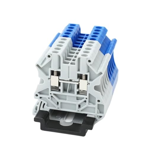 Bloque de terminales de riel DIN UT2.5 para cableado de automatización y control gris 2