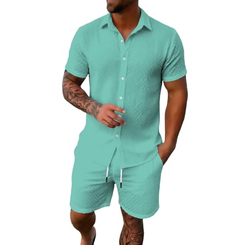 Survêtement de jogging pour homme ensemble pyjama d'été léger 2 pièces