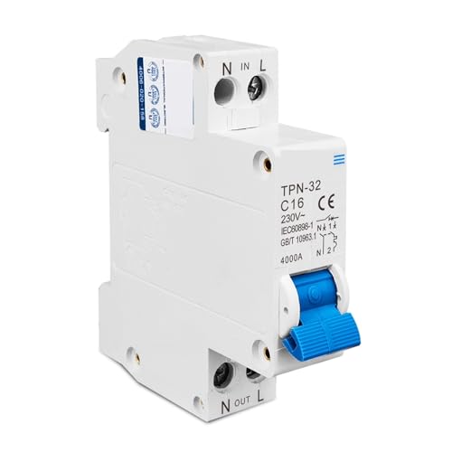 Interruptor aire TPN 1P+N 32A mini disyuntor MCB magnetotermico para riel DIN 3