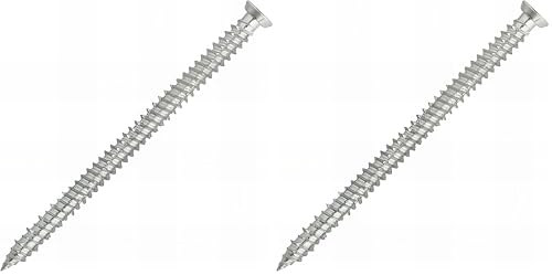 SCELL-IT, Vis béton tête fraisée 7.5 x 62 mm Boîte de 100, Fixation directe dans le matériau support plein, Montage traversant sans tension, pour une fixation rapide et solide (Lot de 2)