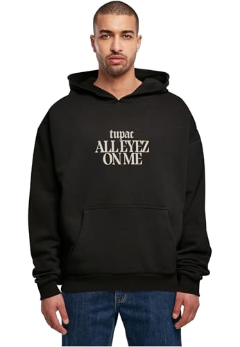 Sweat à capuche 2Pac All Eyez on Me tracklist noir surdimensionné ultra épais grande taille 4XL