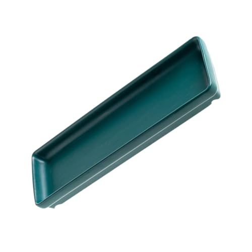 Plato largo para sushi y snacks color verde miniatura 1