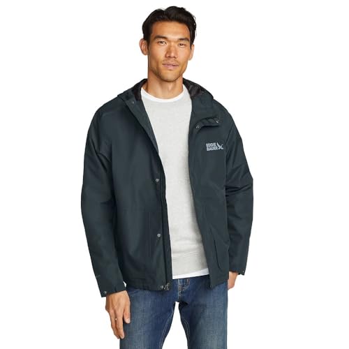 Eddie Bauer Men's Packable Waterproof Rainfoil Storm Jacket