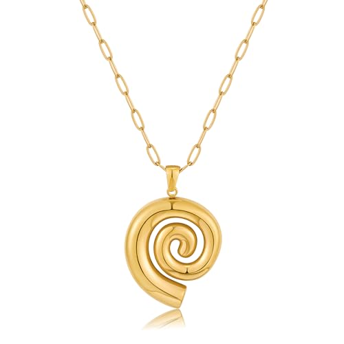 Gold Seashell Pendent Necklace Bohemian Necklaces Summer Beach Necklaces for Women