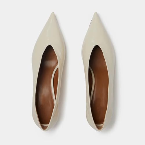 Women's Pointed Toe Kitten Heel Pumps, Comfortable Slip-On Dress Shoes for Office, Party, Daily Wear3