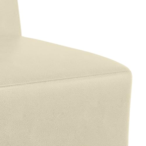 Sofá modular ahorra espacio en piel sintética para pisos pequeños 8
