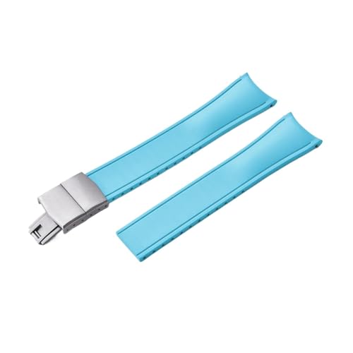 Bracelet de montre FKM 22 mm incurvé étanche sport chic boucle papillon