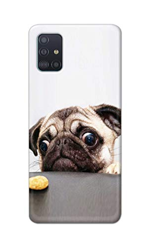 Image of PRINTFIDAA� Printed Hard Back Cover Case for Samsung Galaxy A51 | Samsung Galaxy A51 5G Back Cover (Pug Dog) -2808