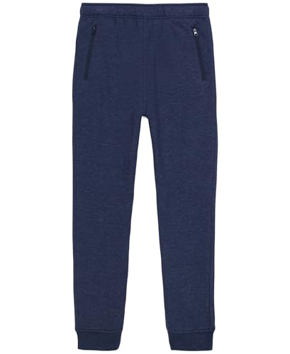 Nautica boys Basic Fleece Jogger Sweatpants, Elastic Waistband With Drawstring Closure, Super Soft Cotton-blend