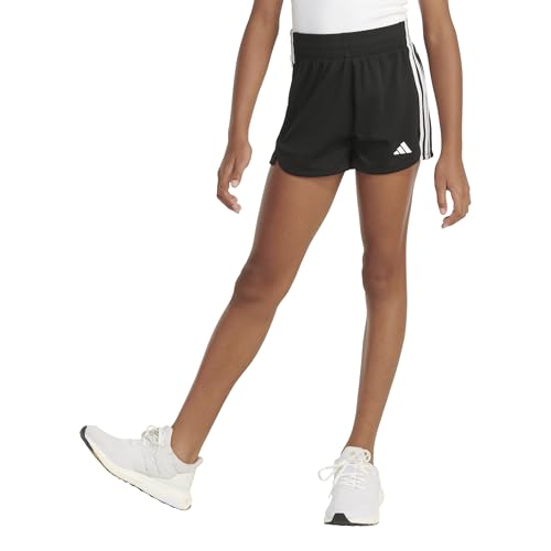 adidas Girls' 3-Stripes Mesh Shorts3