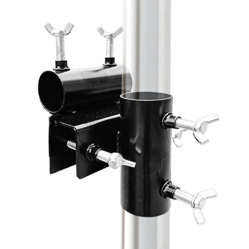 Support de parasol à serrage pour balustrade et balcon en acier inoxydable ajustable