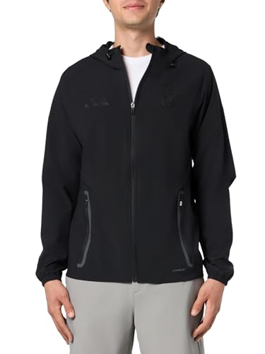 adidas Men's Real Madrid Vis Tech Track Top, Black