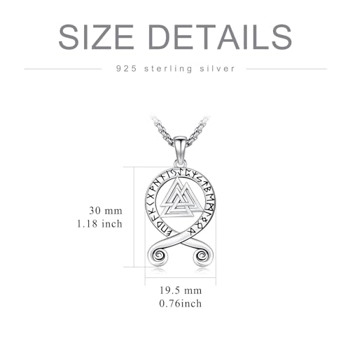 Collier amulette de protection en argent 925 PROESS avec chaîne réglable