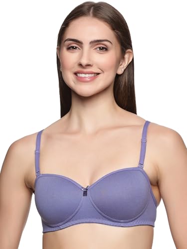 Image of Teens Lifestyle Non-Wired Padded Super Combed Cotton Strapless Bra for Women | Full Coverage, Ultra-Grip Support Band, Detachable Adjustable Transparent Straps, Seamless Design