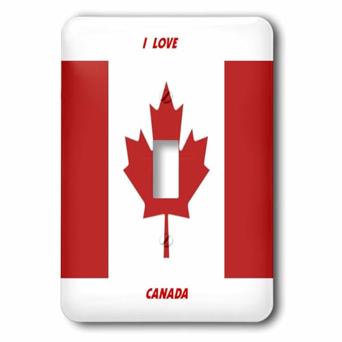 Interrupteur Canada 3dRose lsp_51520_1 pour changer plaque blanche - 2