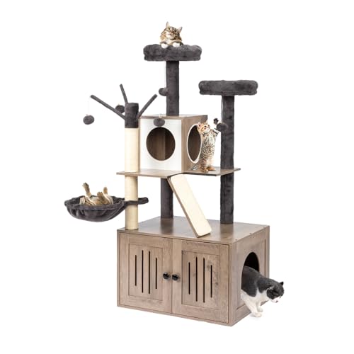 VINGLI 54-Inch All-in-1 Cat Tower