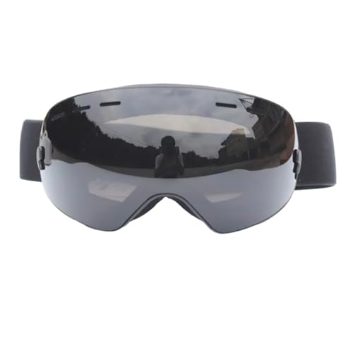 TTENWVNZ Skibrille Skibrille Outdoor Schneien Skibrille Anti-Fog-Sport-Skibrille, die eine Brille tragen kann Ski Snowboard Brille(Black)