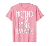 Funny Lazy Halloween Costume Shirt - Pink Lemonade Gift Tee