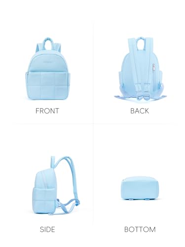Image of WESTBRONCO Mini Backpack for Women Nylon Small Fashion Backpacks Purse Puffer Lightweight Backpacks for Travel, Shopping
