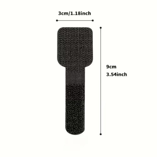 10 Pack de Clips Autoadhesivos para Gestión de Cables, Correas de Gancho y Bucle Reutilizables para Organizar Cables, Soportes para Cables de Montaje en Pared sin Taladro para Escritorio, Oficina, Hogar, Coche, PC, TV y Cables de Datos miniatura 4