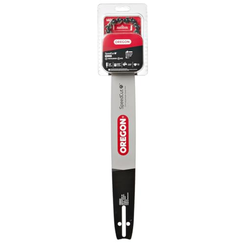 Oregon SpeedCut Combo de barra guía de motosierra y cadena de 18 pulgadas, compatible con Craftsman, Husqvarna, Jonsered, McCulloch; paso de 0.325 pulgadas, calibre 1,3 mm, 72 eslabones de transmisión