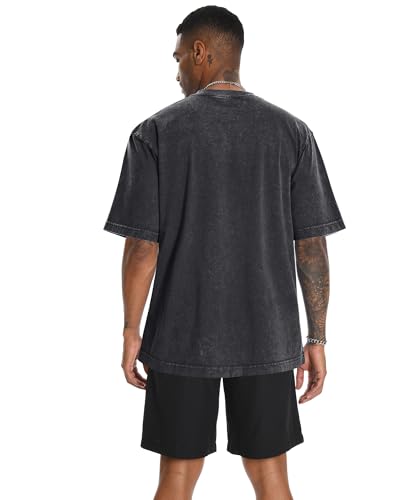 Image of Oversized Tshirts for Men Short Sleeve Vintage Washed Basic Loose Tees 2026