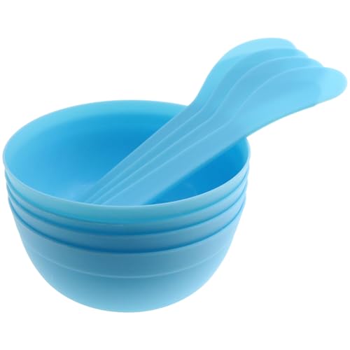 Set 8 Tazones y 8 Cucharas para Slime Azul miniatura 3