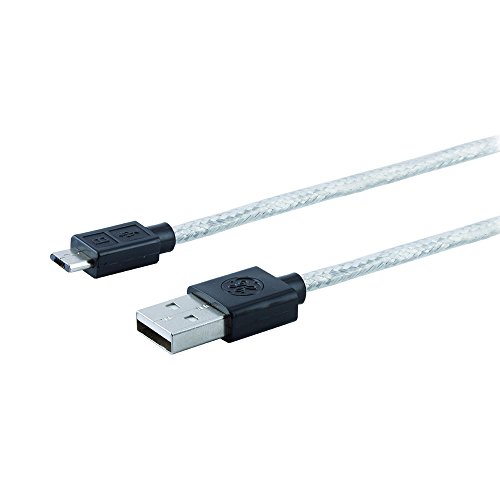 Cabo Carregador Micro USB Pro, GE, 038165, Cinza