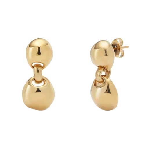 Boucles d'oreille Uno de 50 or à porter en soirée comme au bureau