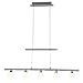 Produktbild Brilliant Tonja Pendelleuchte, 5-flammig, höhenverstellbar, LED integriert, 5x 5 W, 260lm, 3000K, Metall Glas, chrom/weiß G70573/15