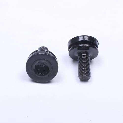 Image of PROWHEEL Bike Hex Crank Arm Fixing Bolts Spindle 8mm Allen Key Bolt Screws Capless Bottom Bracket for Cycling Bicycle Axle Fits Many Bike Cranksets